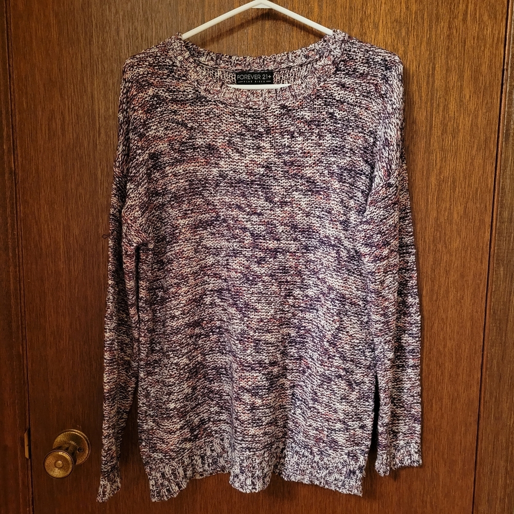 Plus sized knit sweater